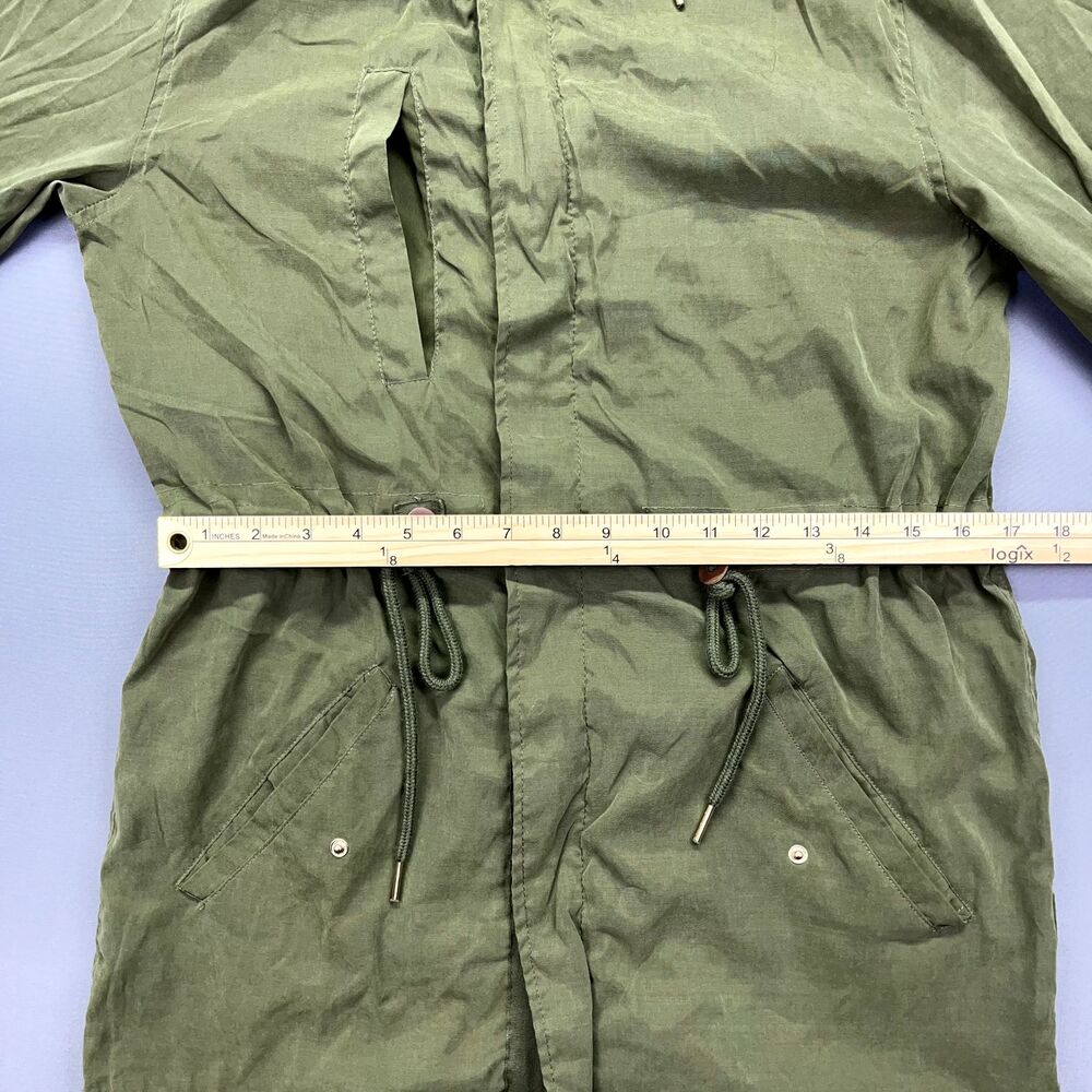 Iris Green Utility Jacket Hooded Womens M Anorak Parka Military Trench Gorpcore - Picture 6 of 16